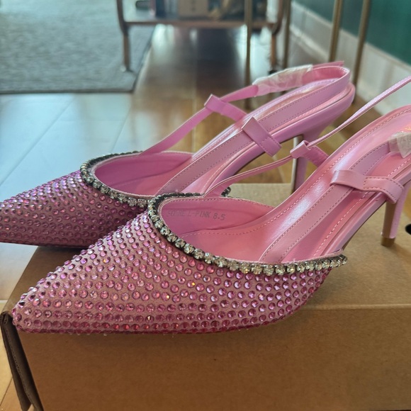 AZALEA WANG ON MY TAB EMBELLISHED SLINGBACK PUMP IN PINK. Spring! Beautiful - Picture 6 of 8